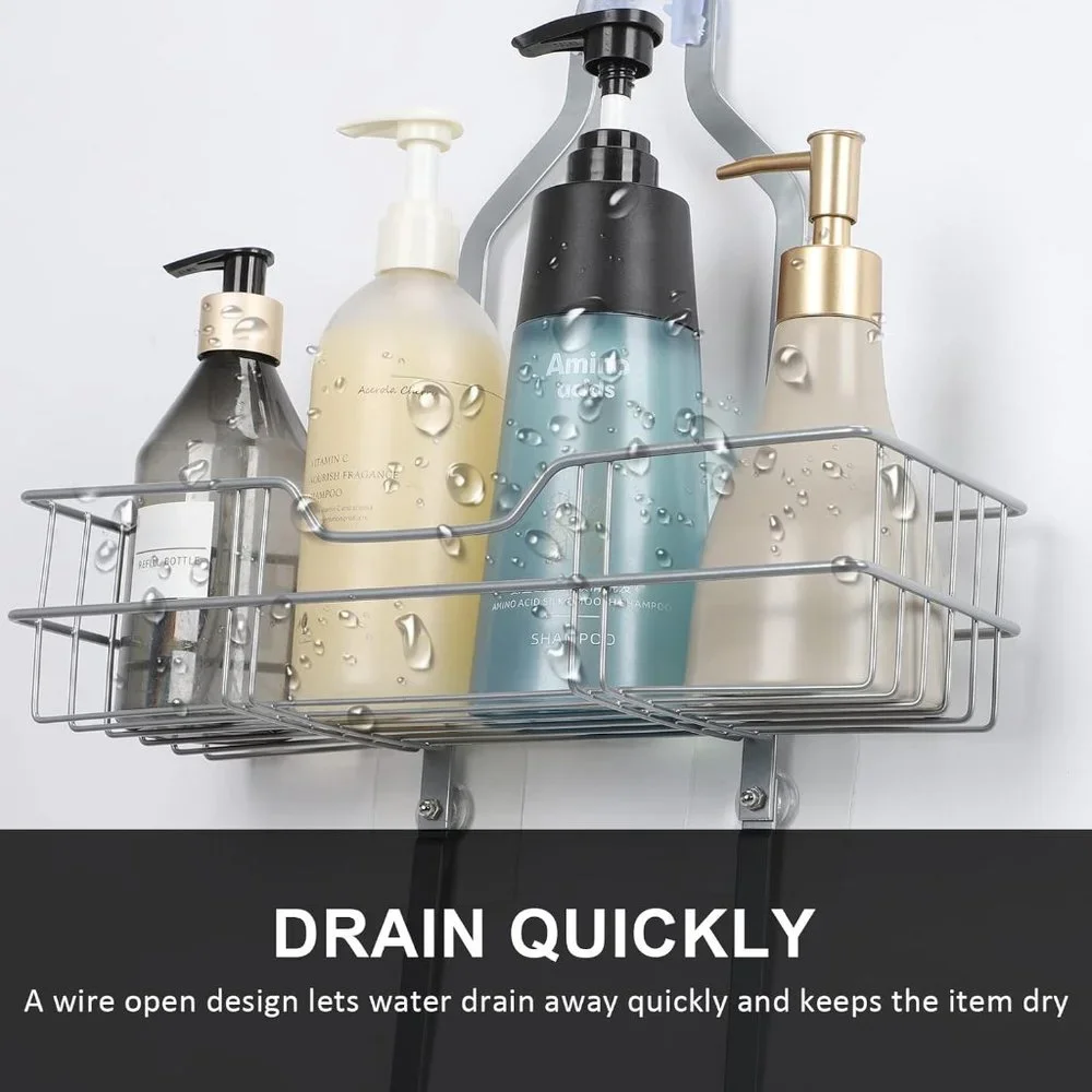 Hanging Shower Organizer for Bathroom, Over Head Shower Caddy